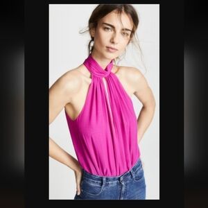 NWT Fleur du Mal Magenta Pink Bodysuit